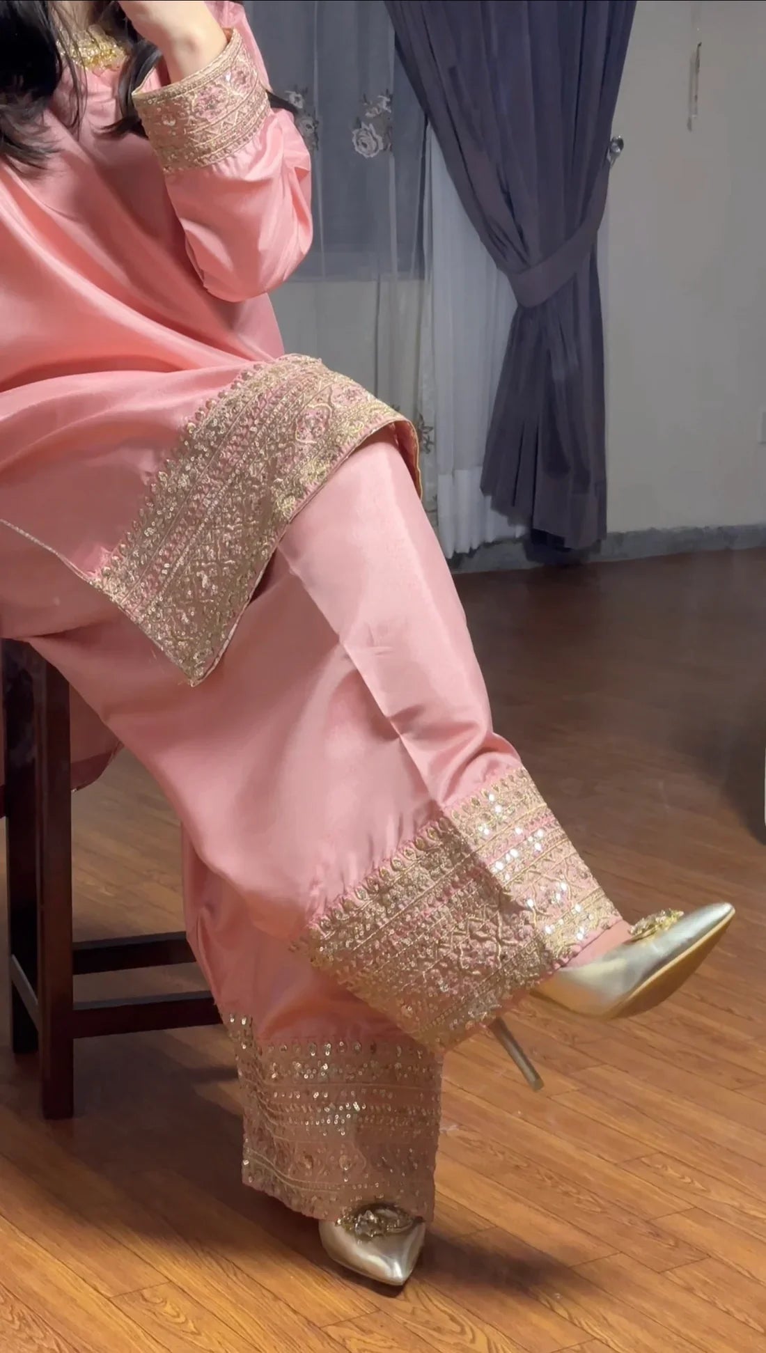 THE PINK FARSHI SHLWAR SET